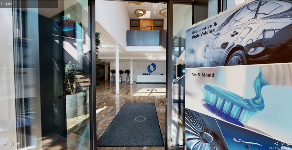 digital showroom lobby