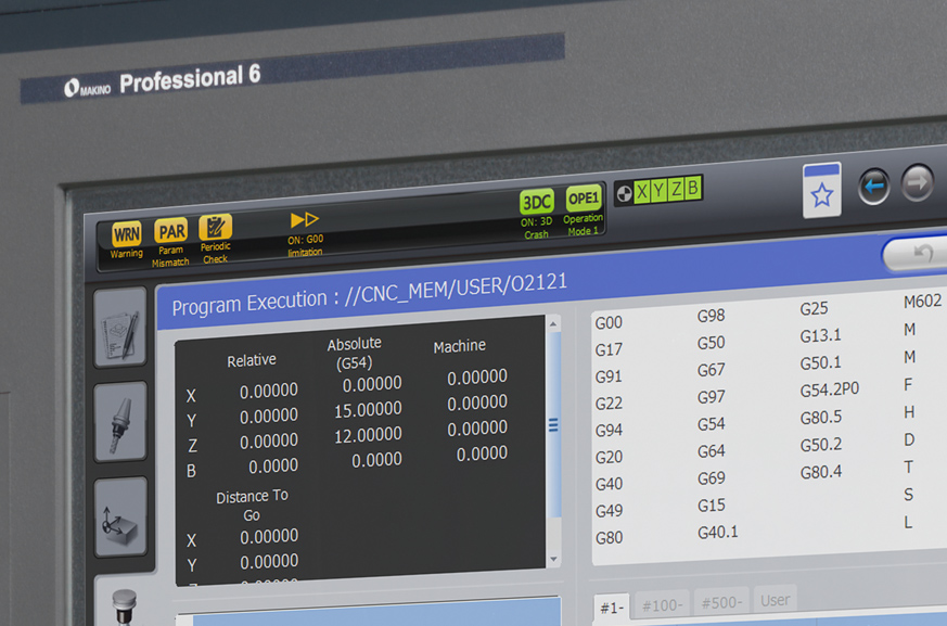 Professional 6™, el controlador CNC avanzado de Makino que maximiza el rendimiento de las máquinas